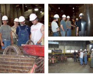 Clow Valve Provides Team Tours of Metal Casting Facility and Machine Shop